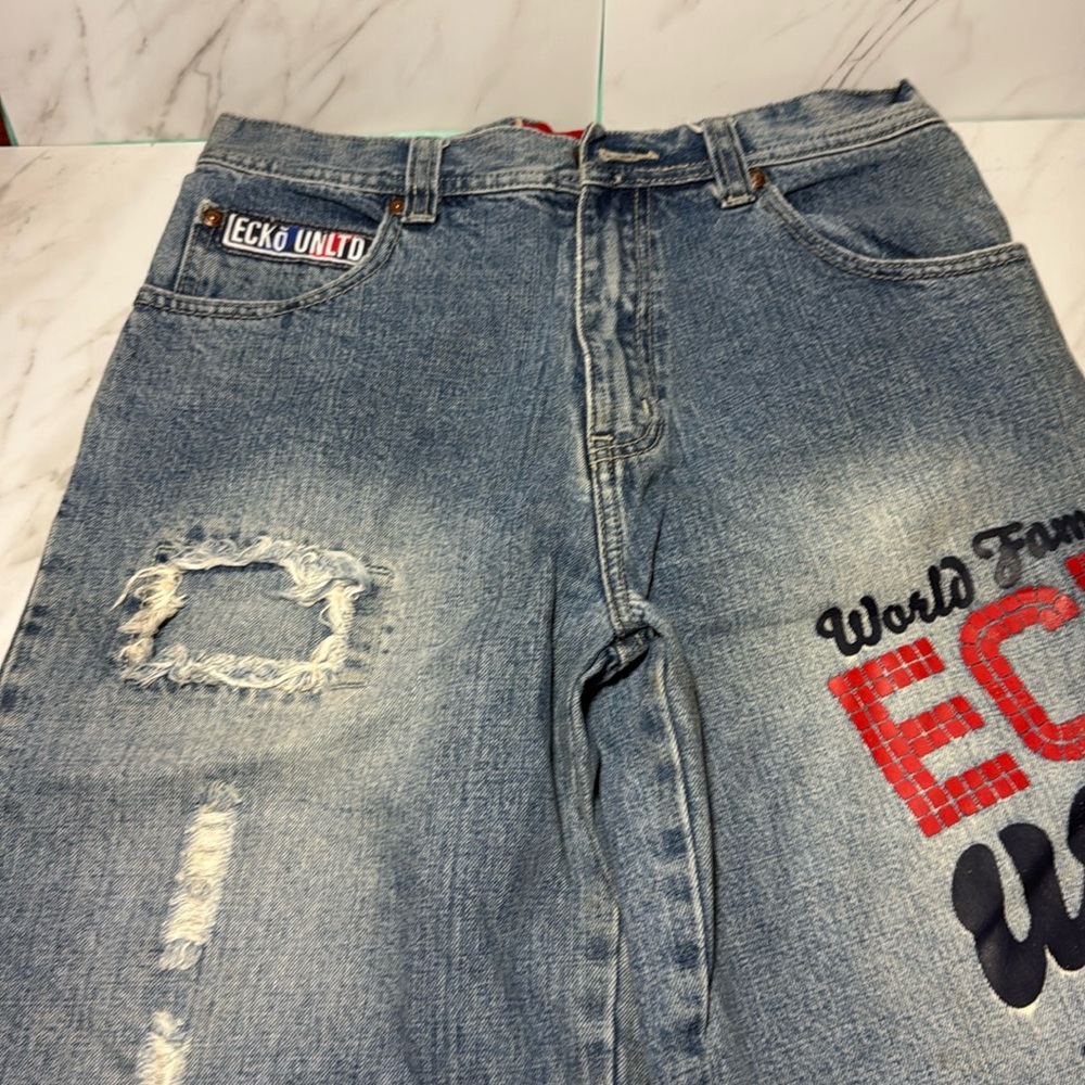 ecko unltd Vintage baggy Skaters/Sport Limited Size 16 Young Men shorts